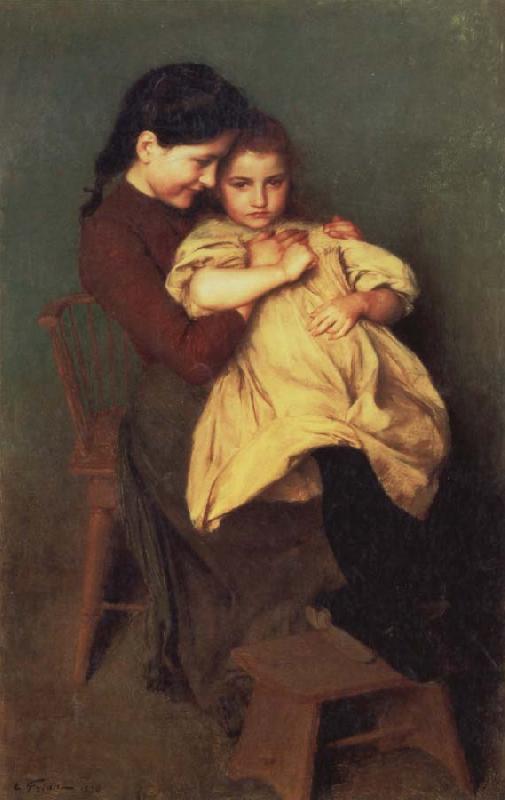 Emile Friant Chagrin d-Enfant Sweden oil painting art